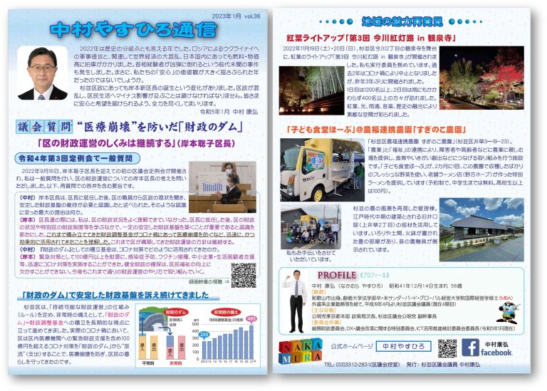 中村やすひろ通信 vol.36